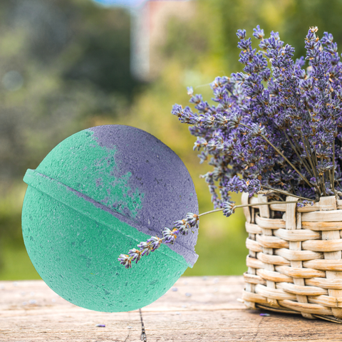 Calming Aromatherapy Bath Bomb - Lavender, Patchouli, Bergamot