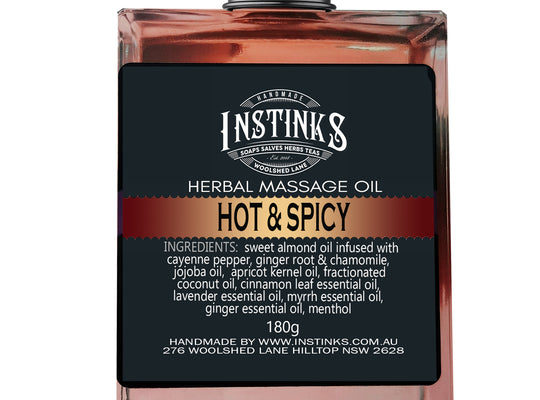 Hot & Spicy Herbal Infused Massage Oil