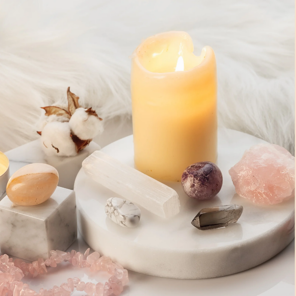 Which crystals are safe in candles