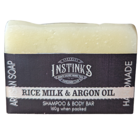 Rice Milk & Argon oil Shampoo & Body Bar