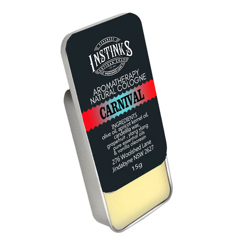 Solid Natural Cologne - TROPICAL - Grapefruit, Ylang ylang, Vanilla oleoresin