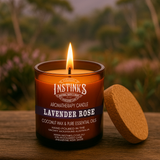 Lavender Rose Amber Jar Candle
