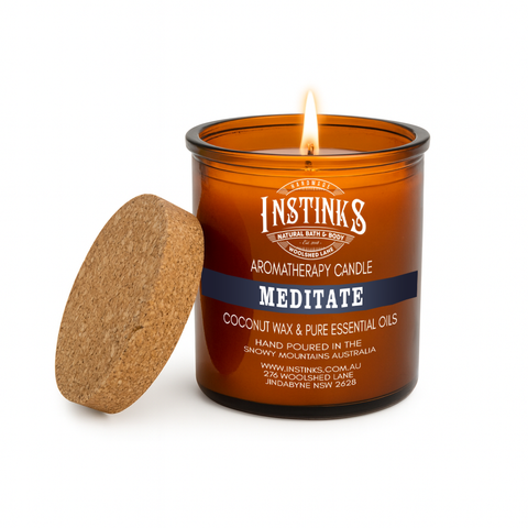 Meditate Amber Jar Candle