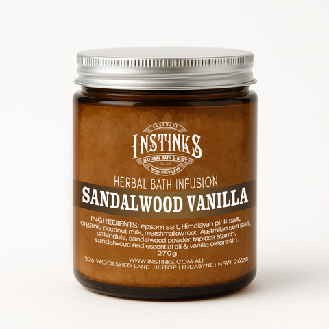 Sandalwood Vanilla Herbal Bath Infusion