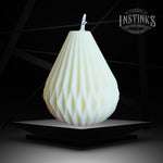 Geo Pear Pillar Candle