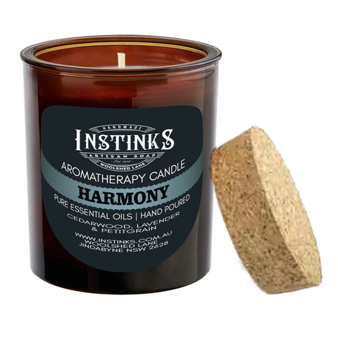 Harmony Amber Jar Candle  - Cedarwood, Lavender & Petitgrain