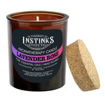 Lavender Rose Amber Jar Candle -  Lavender, Rose geranium & Rose