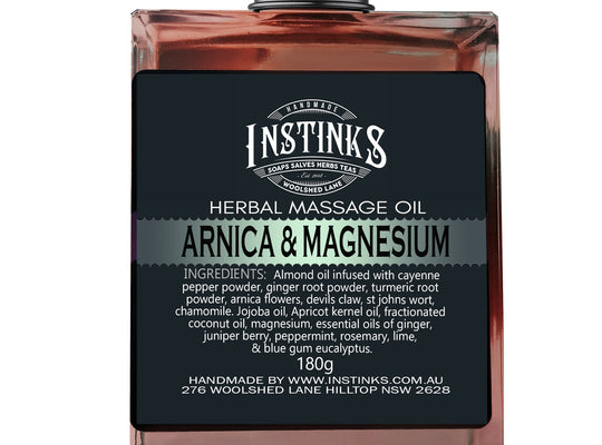 ARNICA & MAGNESIUM Herbal Infused Massage Oil