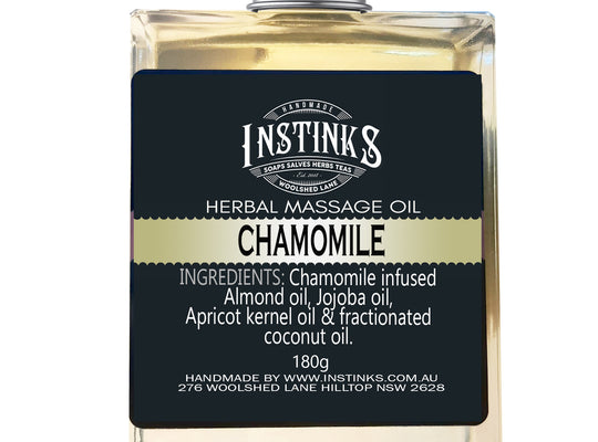 CHAMOMILE Herbal Infused Massage Oil