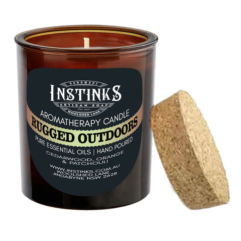 Rugged Outdoors Amber Jar Candle - Cedarwood, Orange & Patchouli