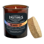 Wake up Amber Jar Candle -  Peppermint, Lemon, Orange, Ginger, Grapefruit & Juniper