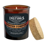 Winter Comfort Amber Jar Candle - Clove, Eucalyptus, lemon & tea tree